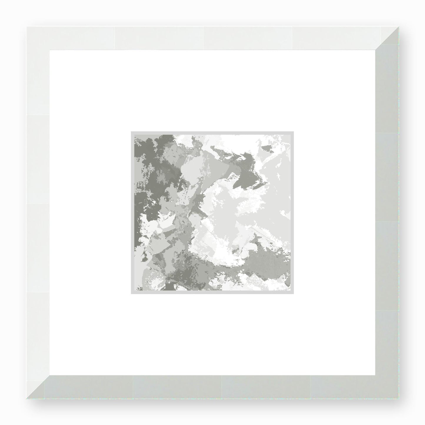 Framed Graphic Art Print, Faux Mat - 12x12 inches | FMS-1240-7691, Prints, Fine art, White Frame,12 x 12 inches