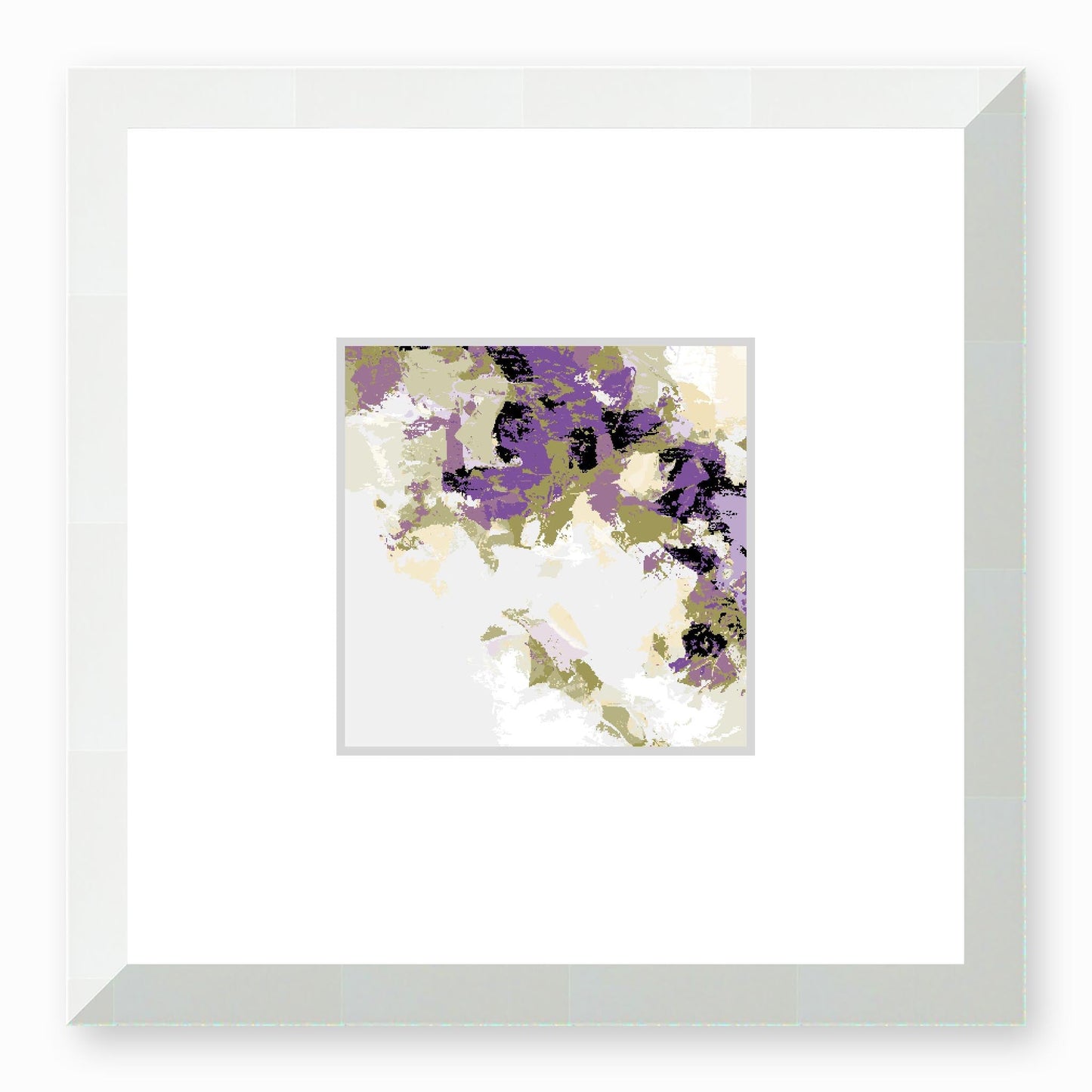 Framed Graphic Art Print, Faux Mat - 12x12 inches | FMS-1250-7693, Prints, Graphic art, White Frame,12 x 12 inches