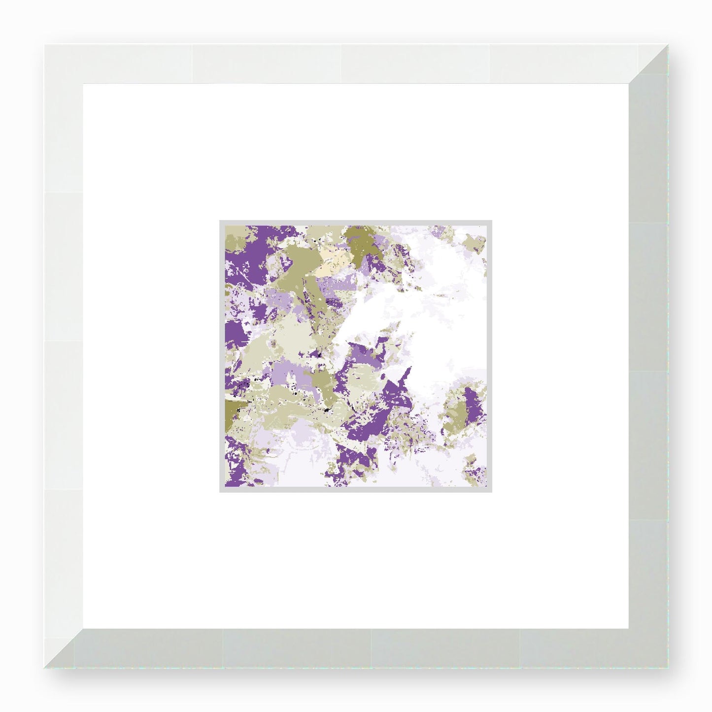 Framed Graphic Art Print, Faux Mat - 12x12 inches | FMS-1250-7695, Prints, Graphic art, White Frame,12 x 12 inches