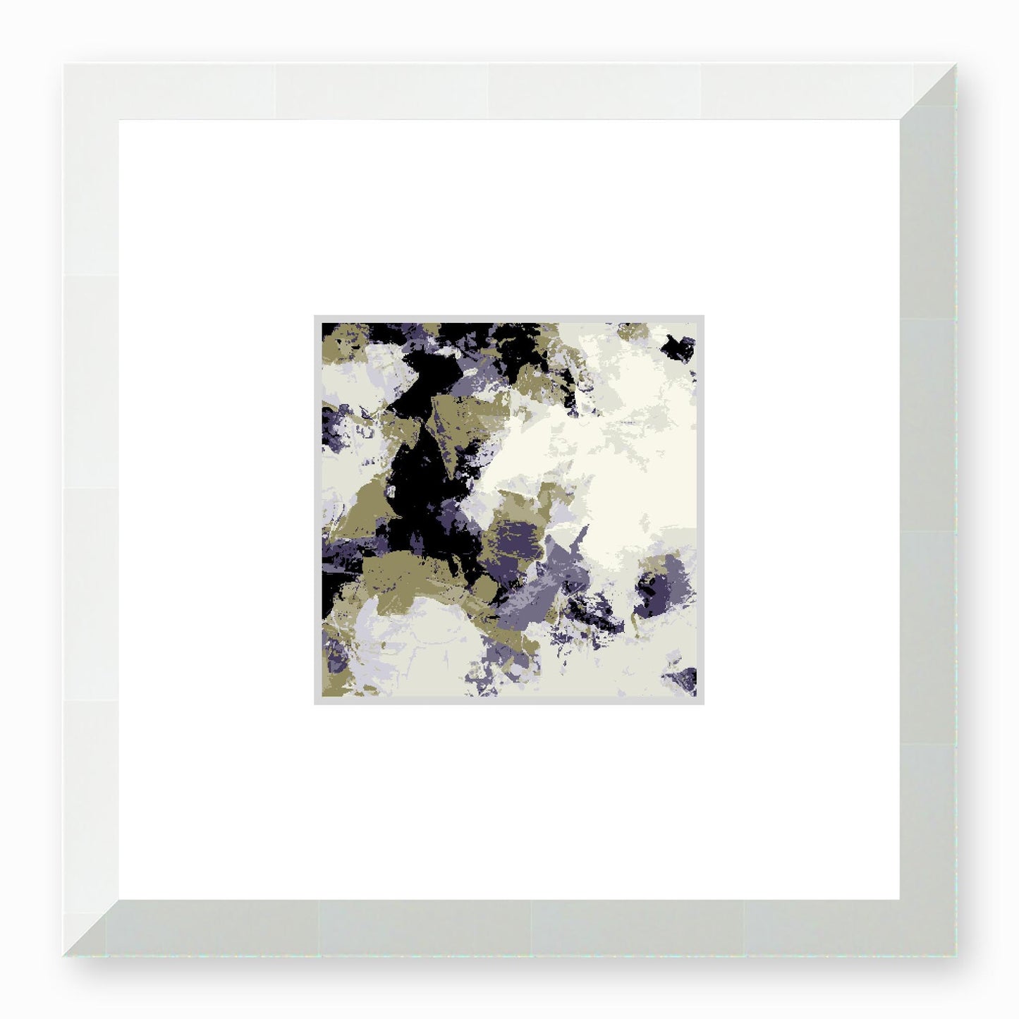 Framed Graphic Art Print, Faux Mat - 12x12 inches | FMS-1260-7695, Prints, Graphic art, White Frame,12 x 12 inches