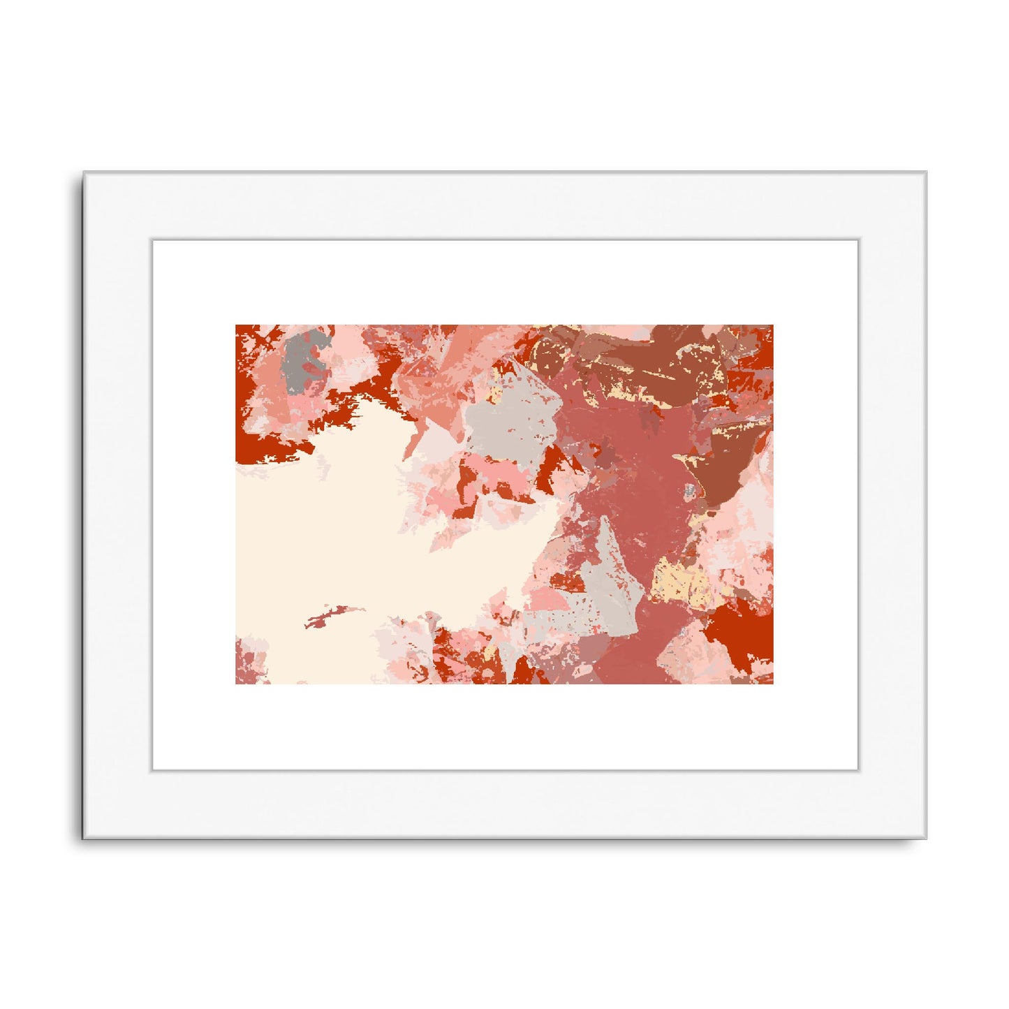 Framed Graphic Art Print, fph-1130-7692, 8"x6", White Frame
