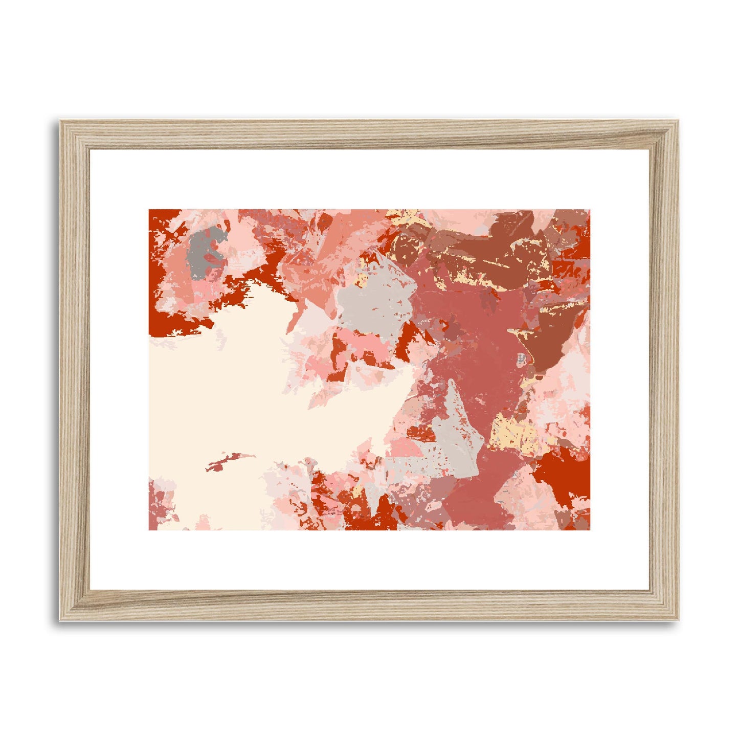 Framed Graphic Art Print, fph-1130-7692, 14"x11", Natural Frame