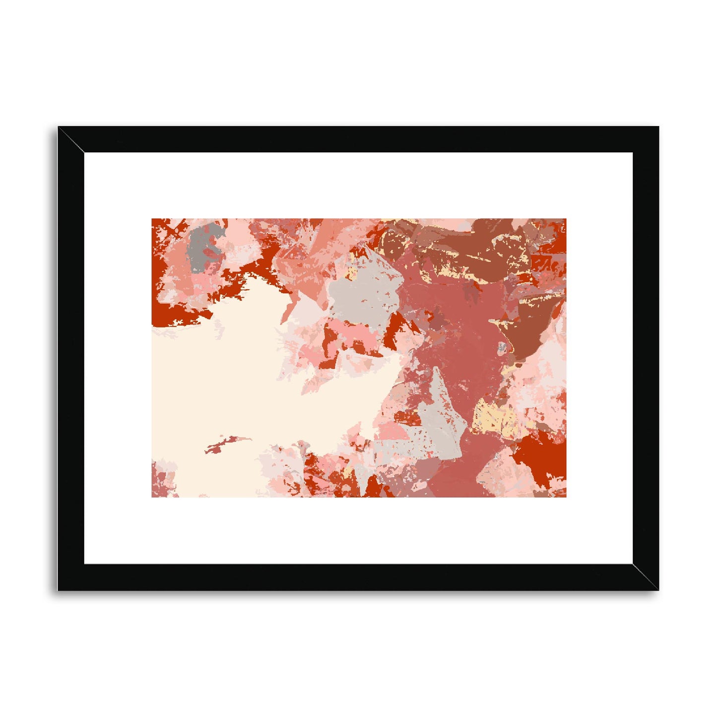 Framed Graphic Art Print, fph-1130-7692, 16"x12", Black Frame