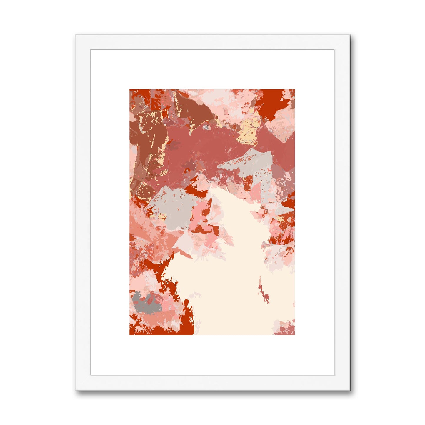 Framed Graphic Art Print, fpv-1130-7692, 12"x16", White Frame