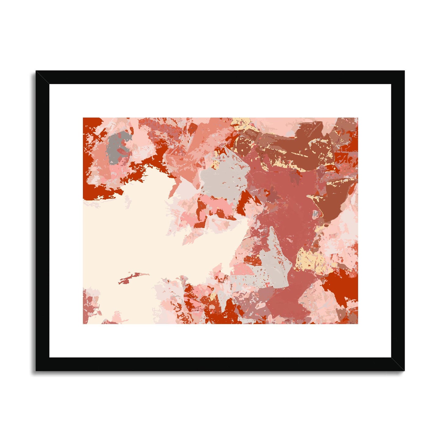 Framed Graphic Art Print, fph-1130-7692, 20"x16", Black Frame