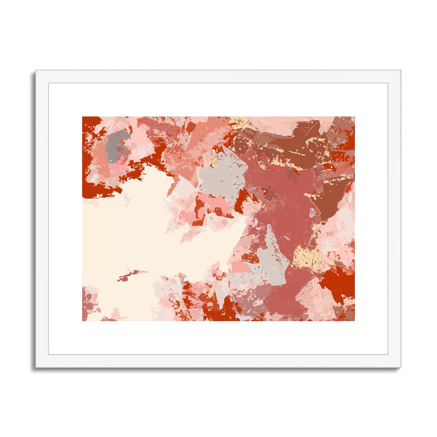 Framed Graphic Art Print, fph-1130-7692, 20"x16", White Frame