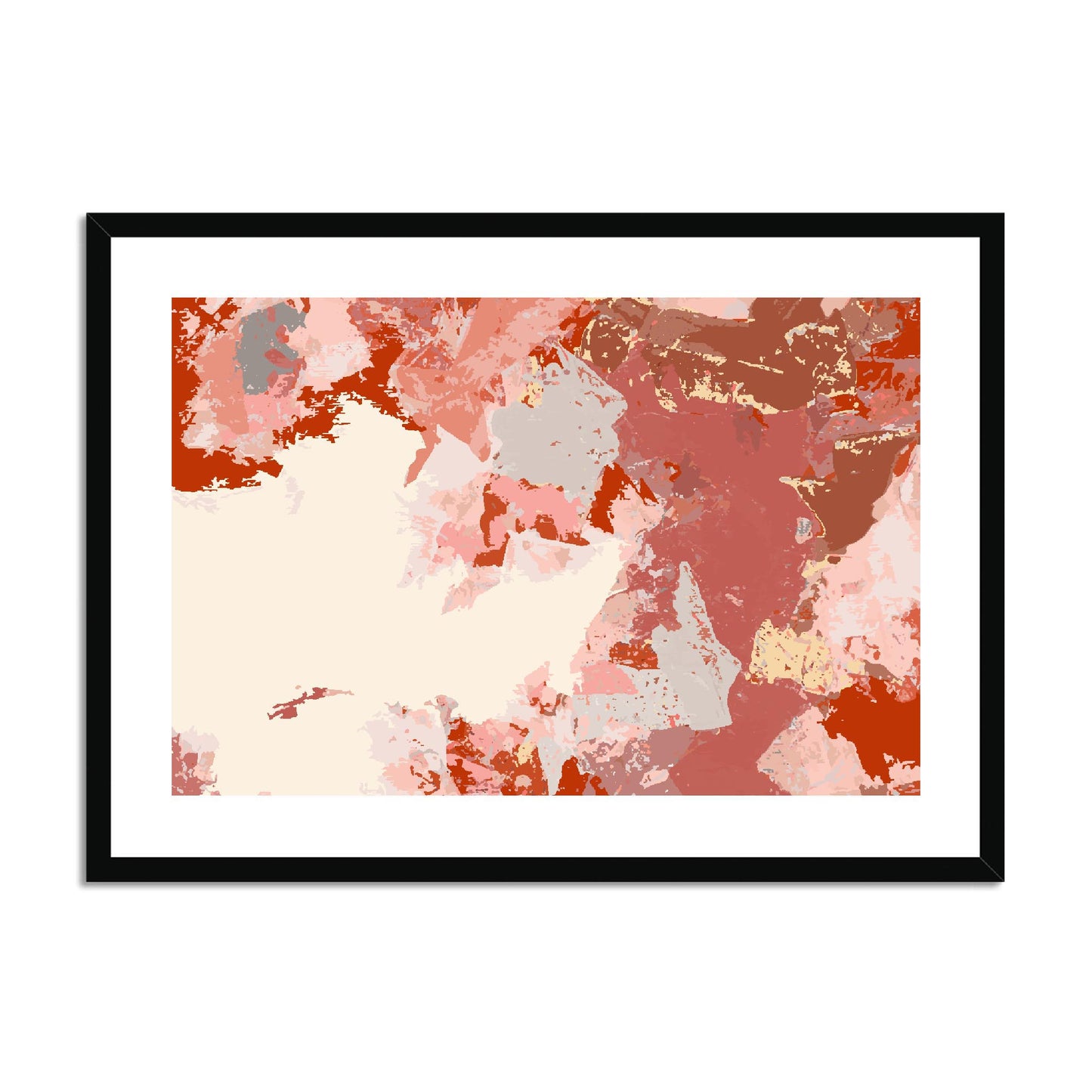 Framed Graphic Art Print, fph-1130-7692, 28"x20", Black Frame