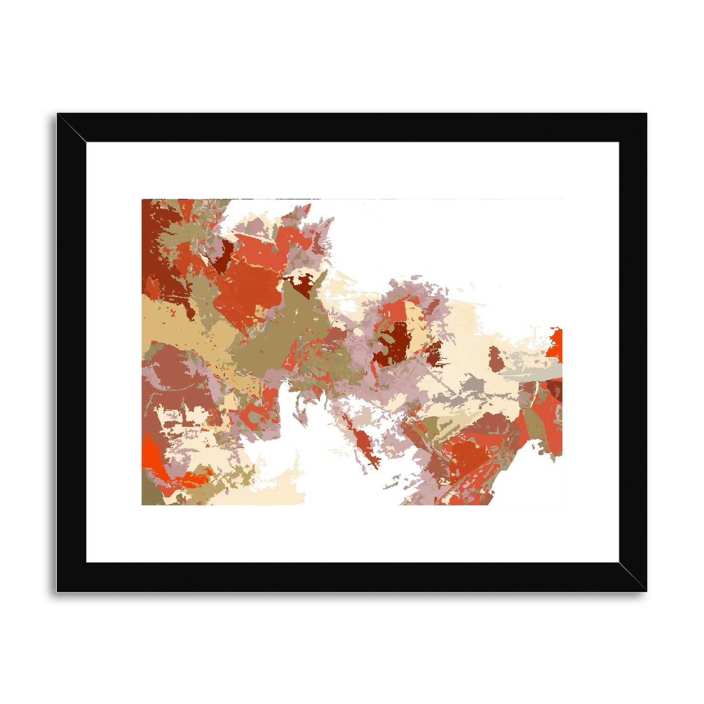 Framed Graphic Art Print, fph-1130-7694, 14"x11", Black Frame