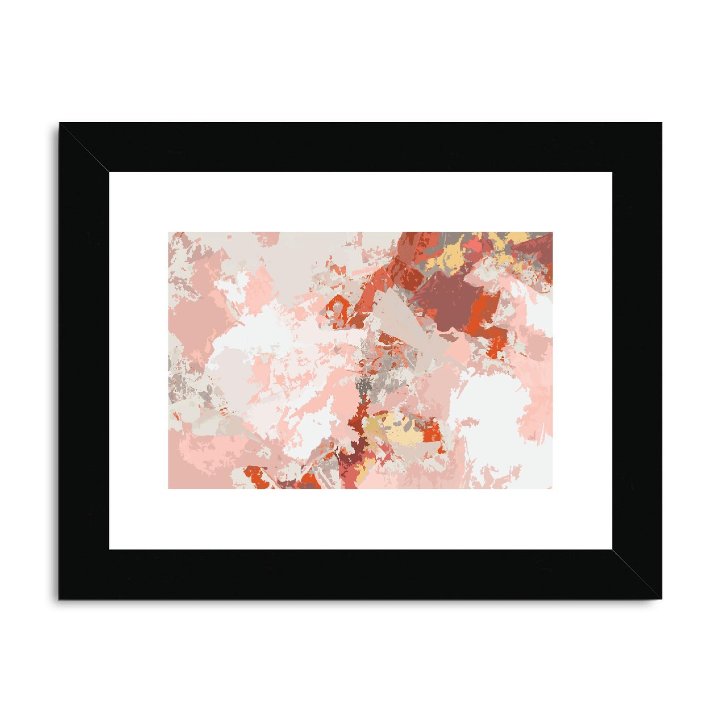 Framed Graphic Art Print, fph-1130-7698, 8"x6", Black Frame