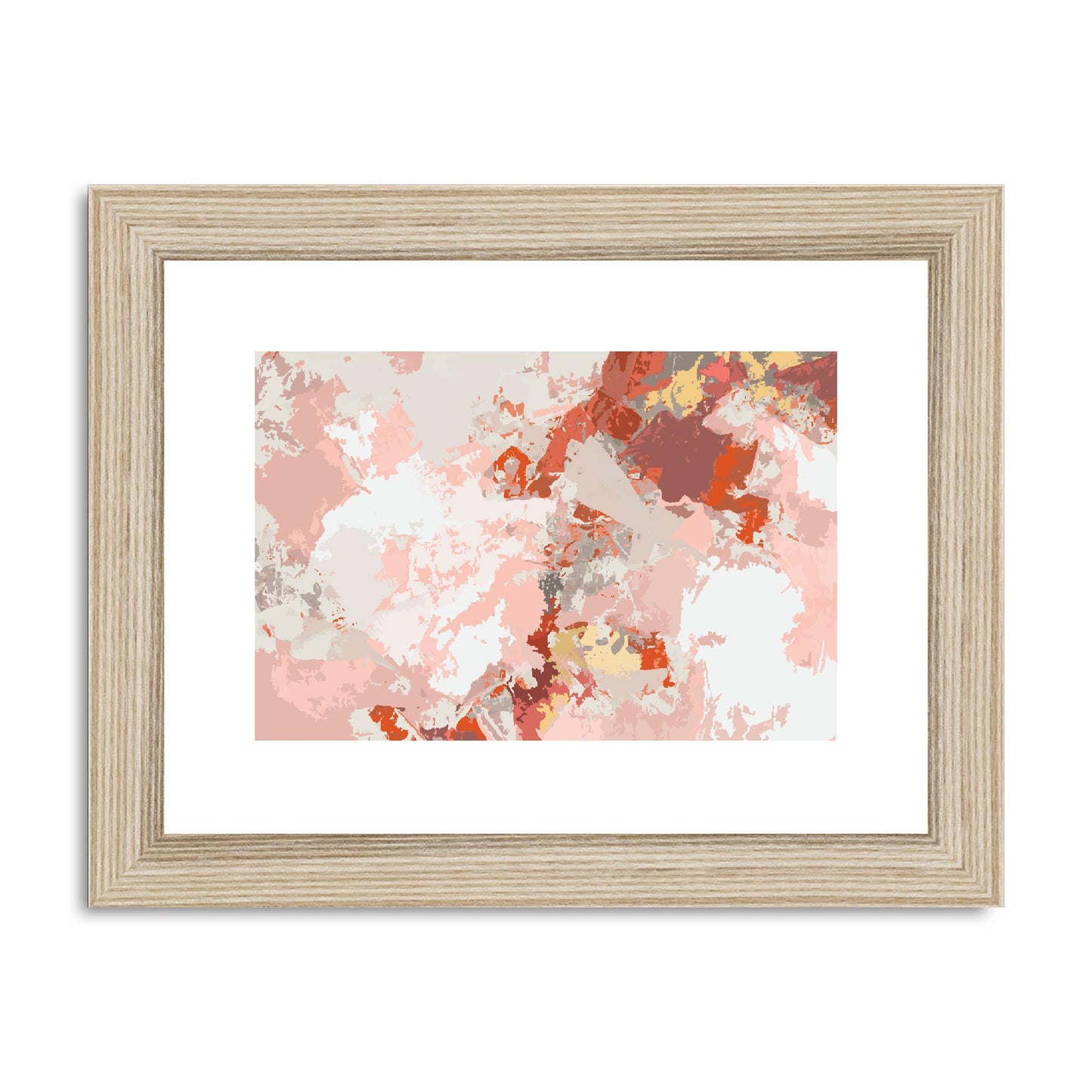 Framed Graphic Art Print, fph-1130-7698, 8"x6", Natural Frame