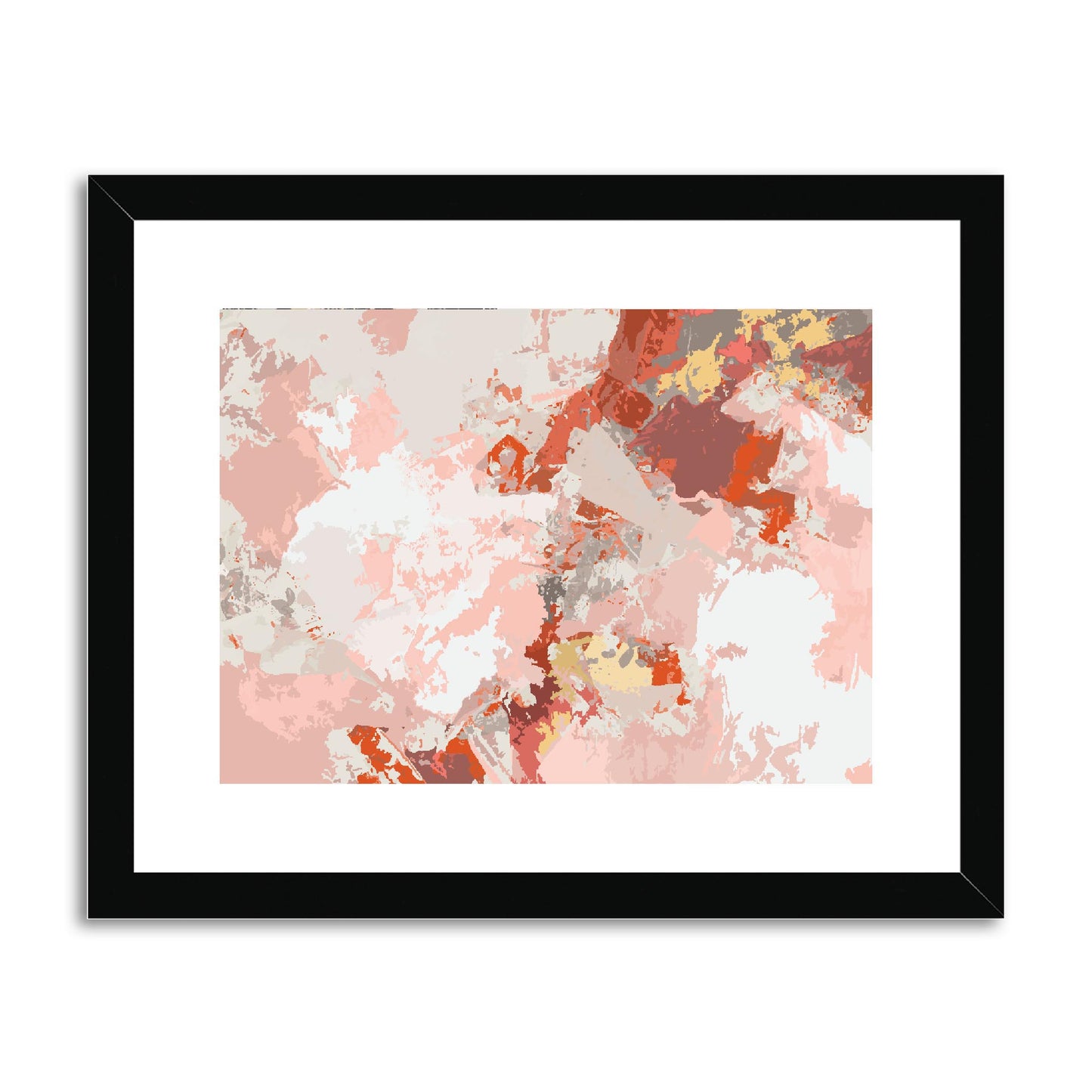 Framed Graphic Art Print, fph-1130-7698, 14"x11", Black Frame
