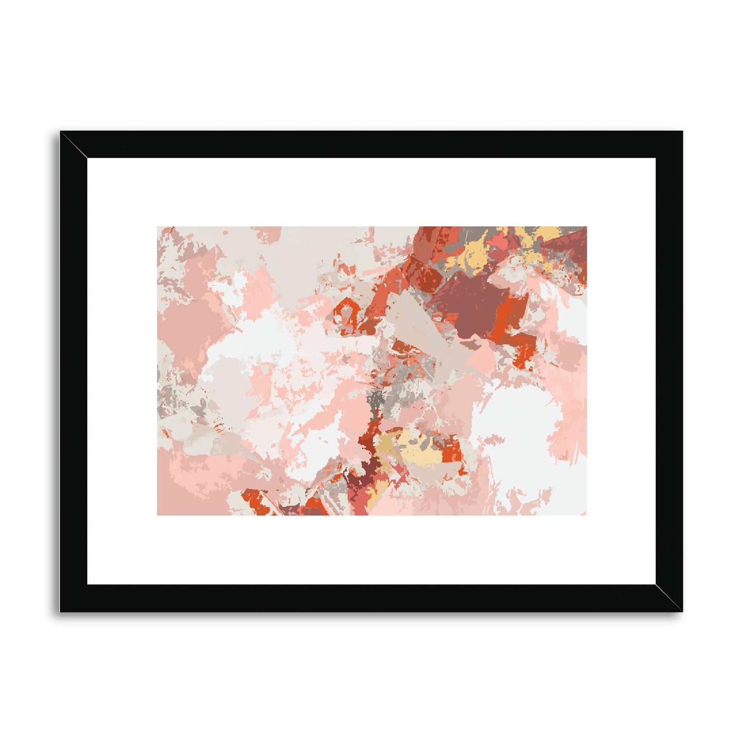 Framed Graphic Art Print, fph-1130-7698, 16"x12", Black Frame