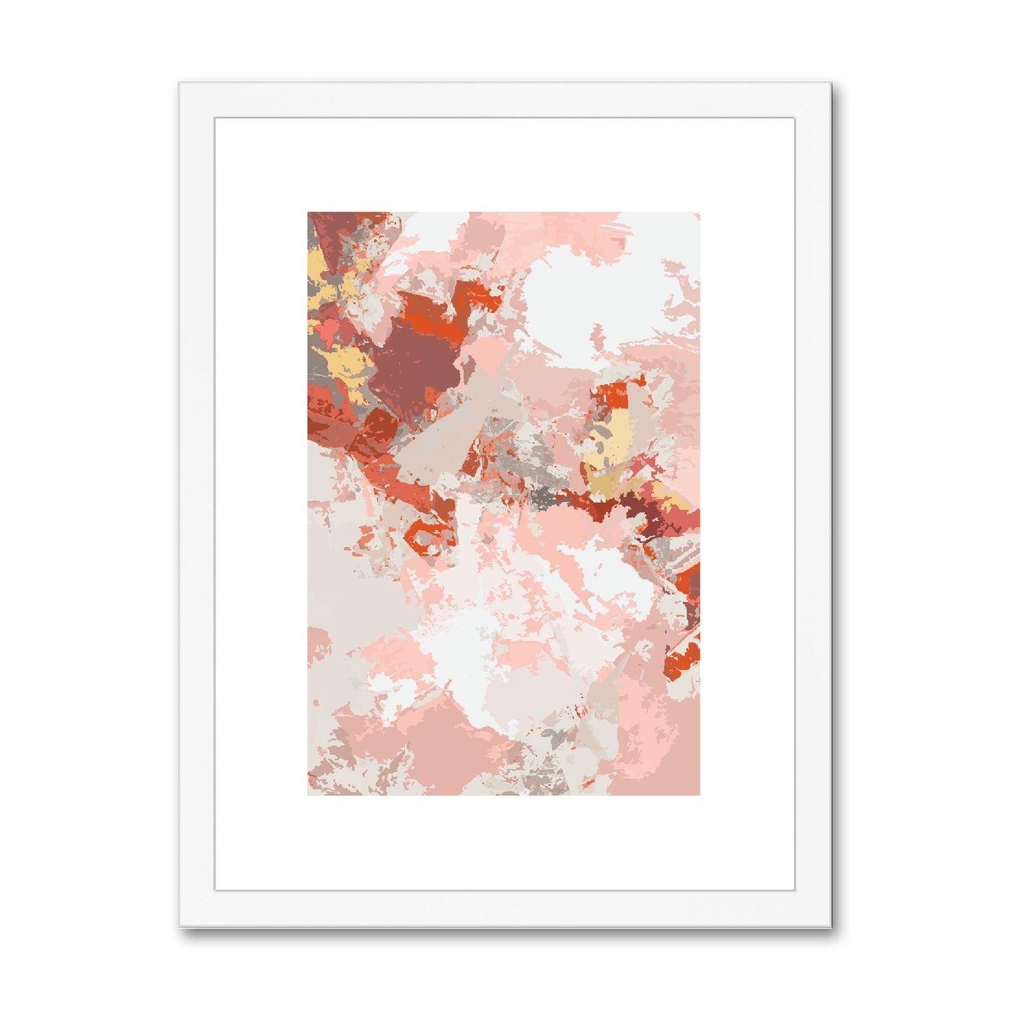 Framed Graphic Art Print, fpv-1130-7698, 12"x16", White Frame