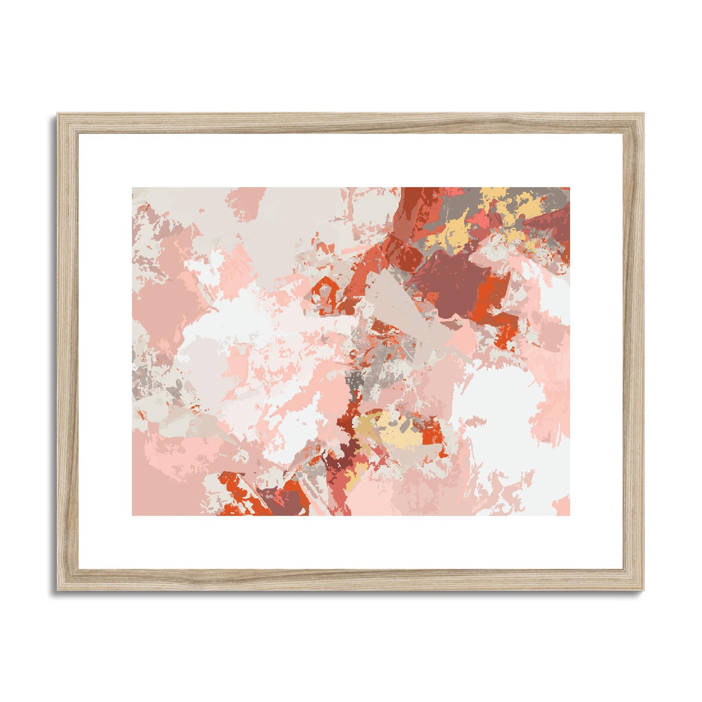 Framed Graphic Art Print, fph-1130-7698, 20"x16", Natural Frame
