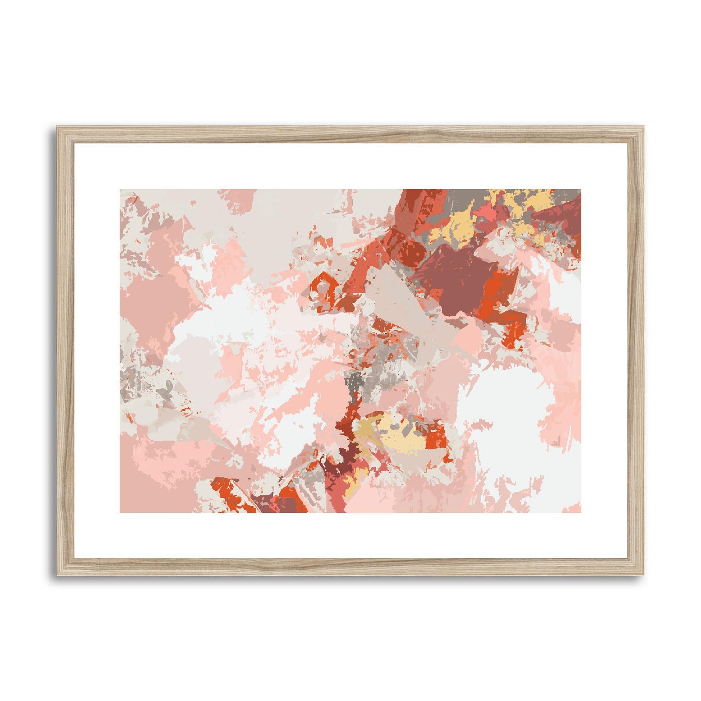 Framed Graphic Art Print, fph-1130-7698, 24"x18", Natural Frame