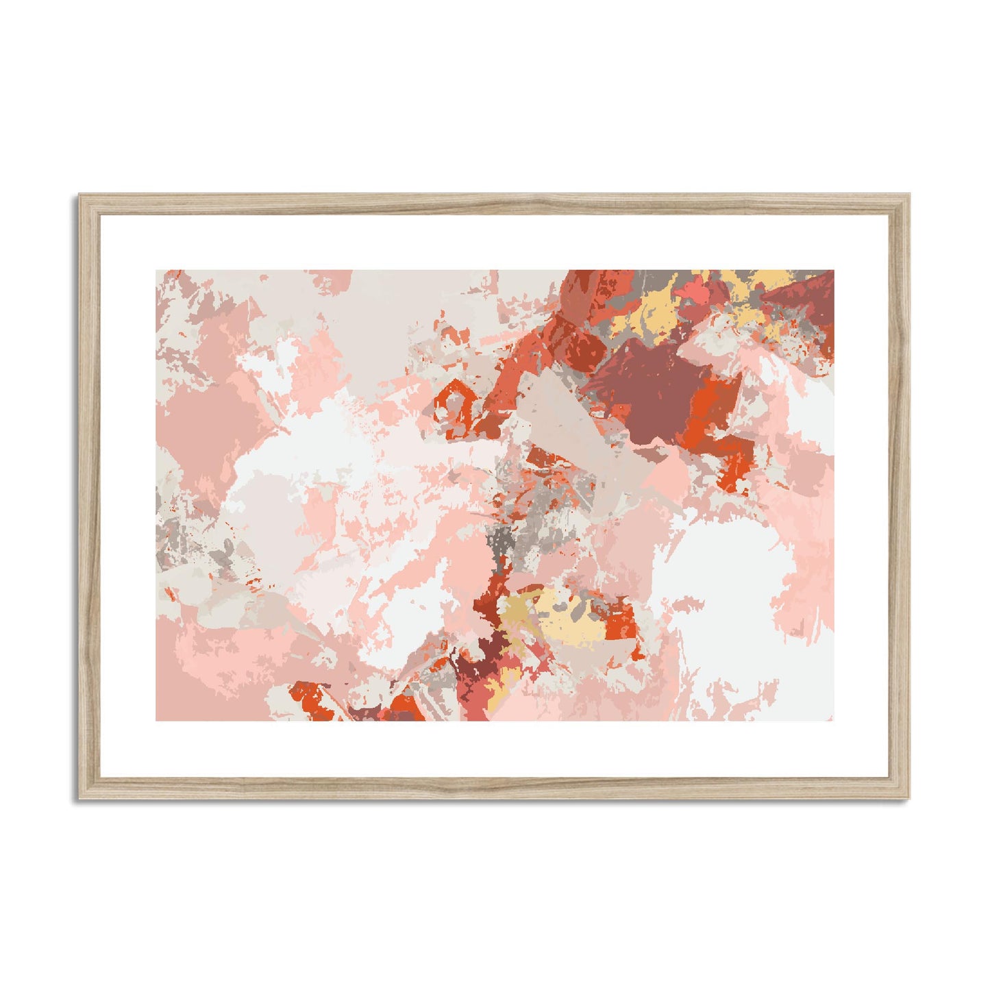 Framed Graphic Art Print, fph-1130-7698, 28"x20", Natural Frame