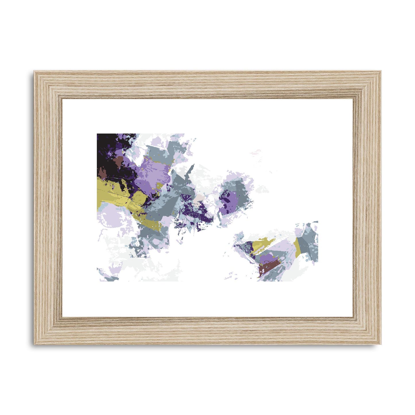 Framed Graphic Art Print, fph-1140-7694, 8"x6", Natural Frame