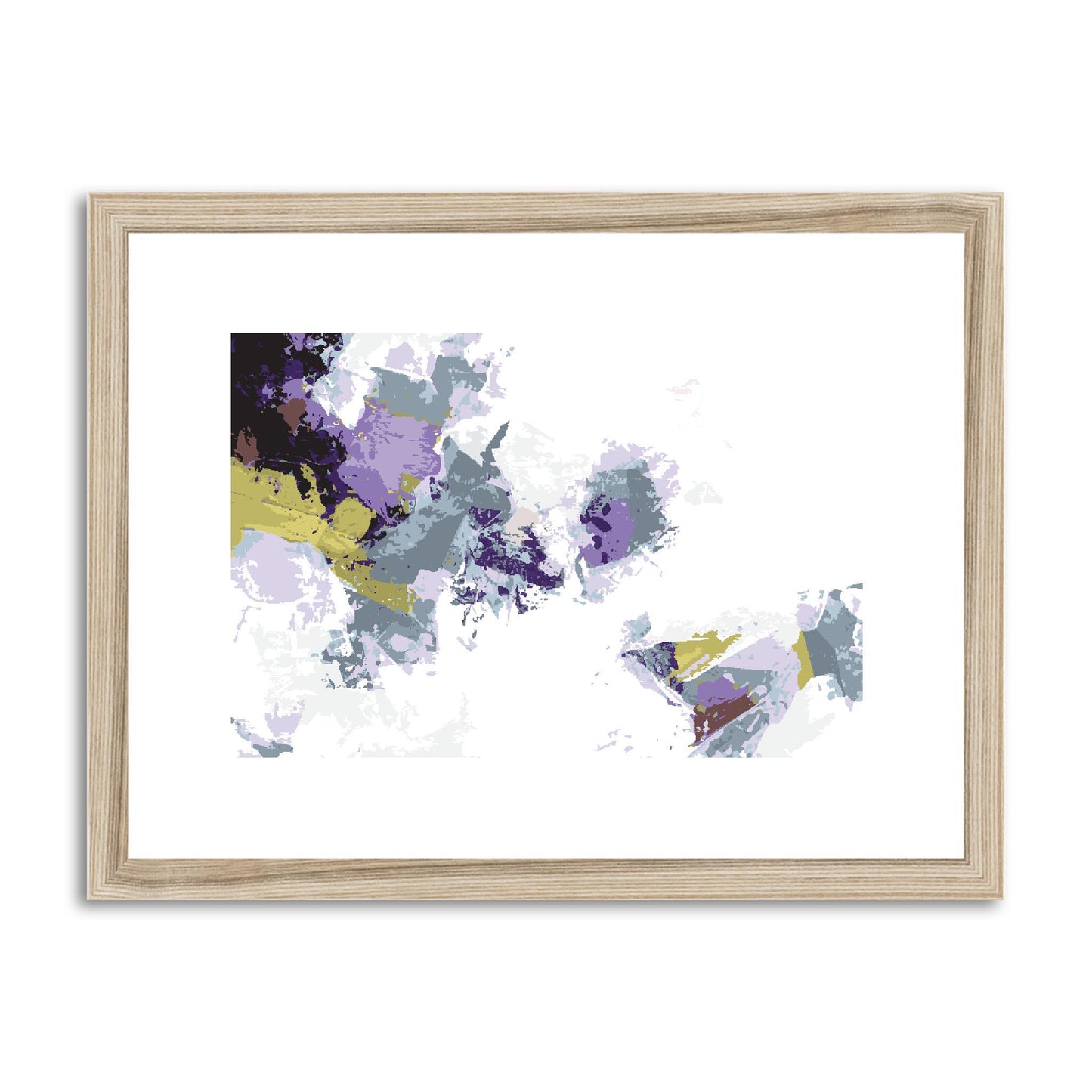 Framed Graphic Art Print, fph-1140-7694, 16"x12", Natural Frame