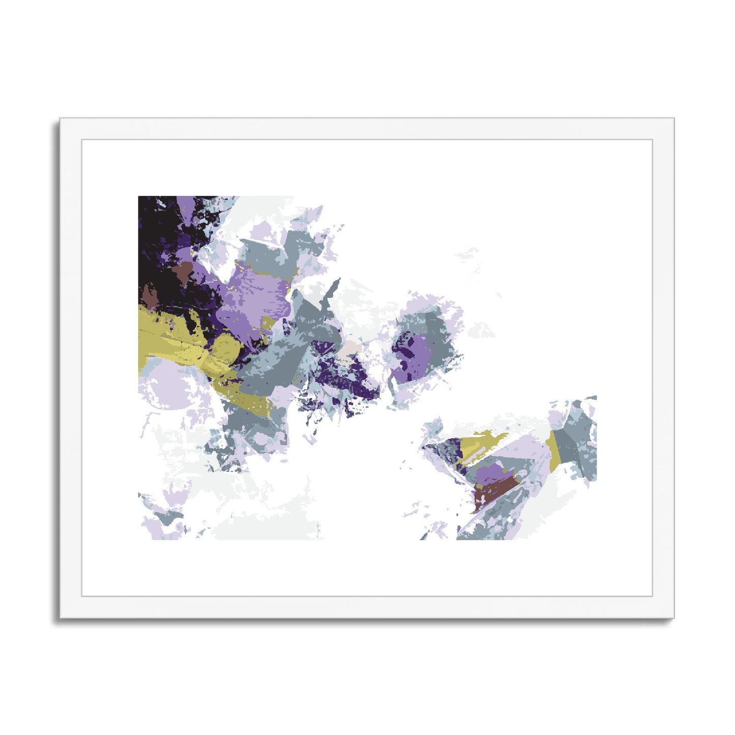 Framed Graphic Art Print, fph-1140-7694, 20"x16", White Frame