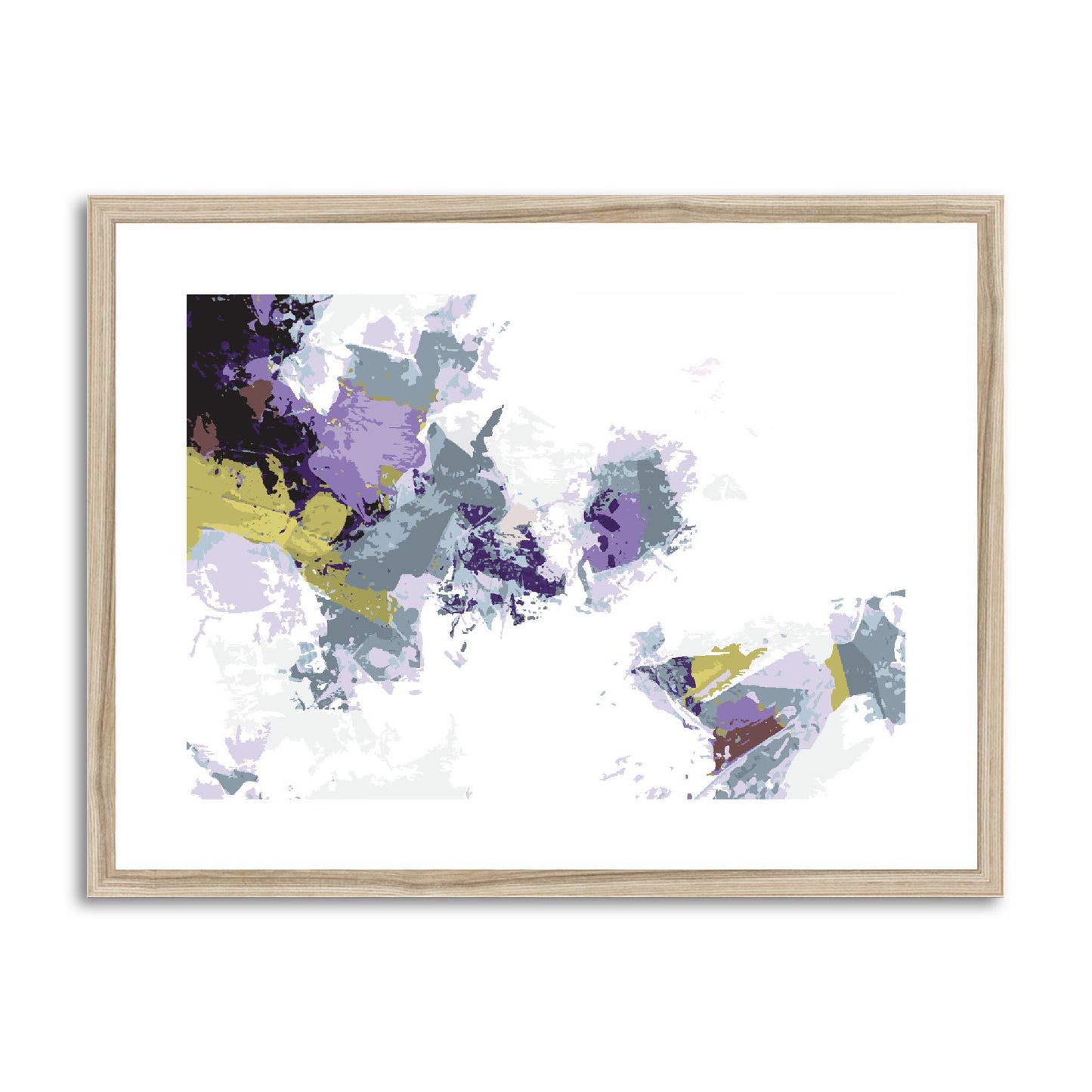 Framed Graphic Art Print, fph-1140-7694, 24"x18", Natural Frame