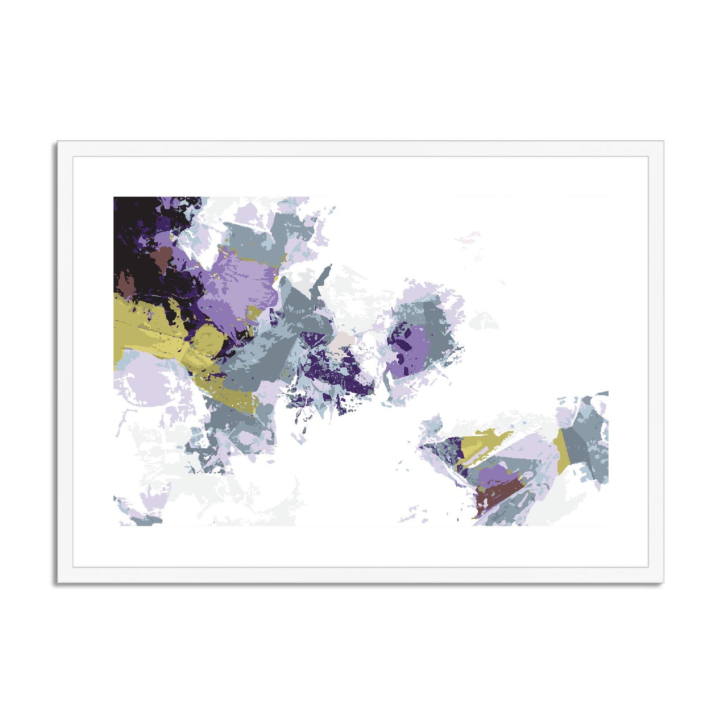 Framed Graphic Art Print, fph-1140-7694, 28"x20", White Frame