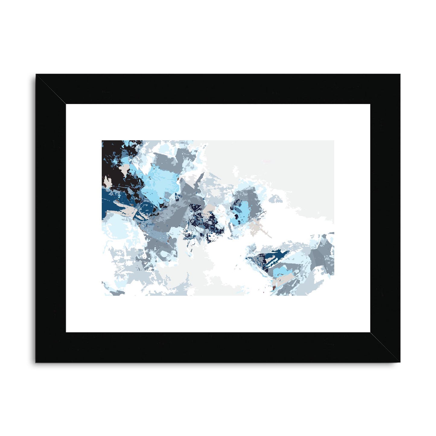 Framed Graphic Art Print, fph-1150-7694, 8"x6", Black Frame