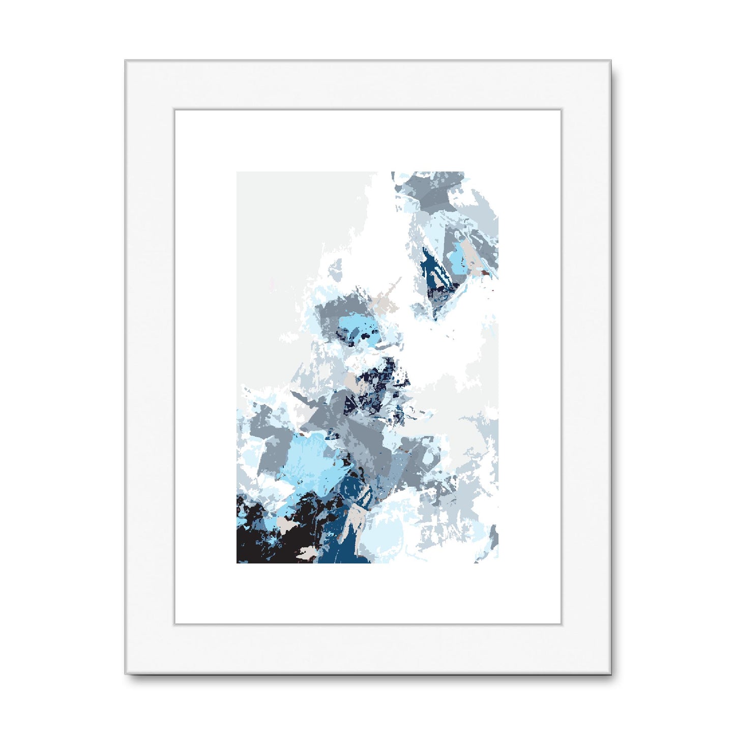 Framed Graphic Art Print, fpv-1150-7694, 6"x8", White Frame