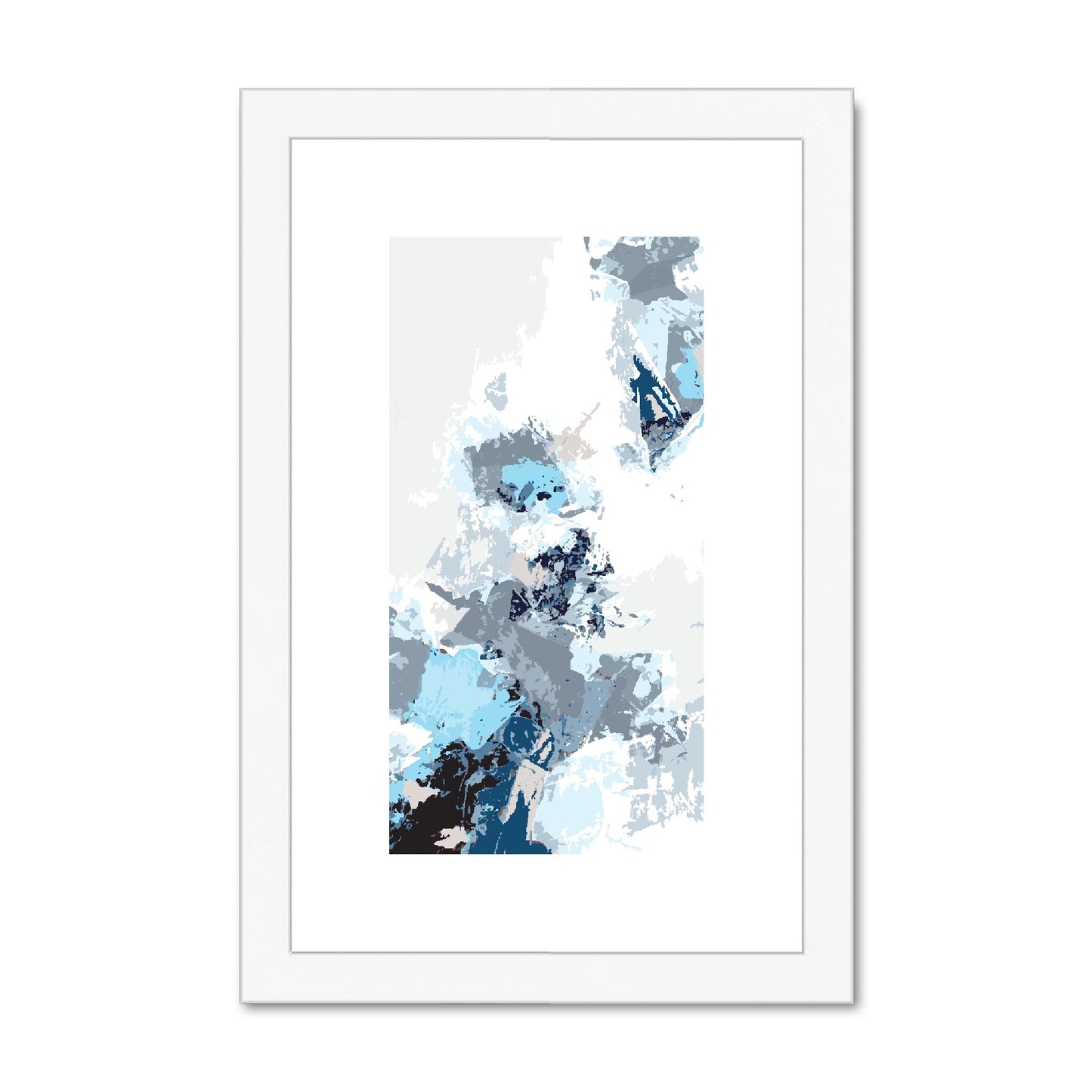 Framed Graphic Art Print, fpv-1150-7694, 8"x12", White Frame
