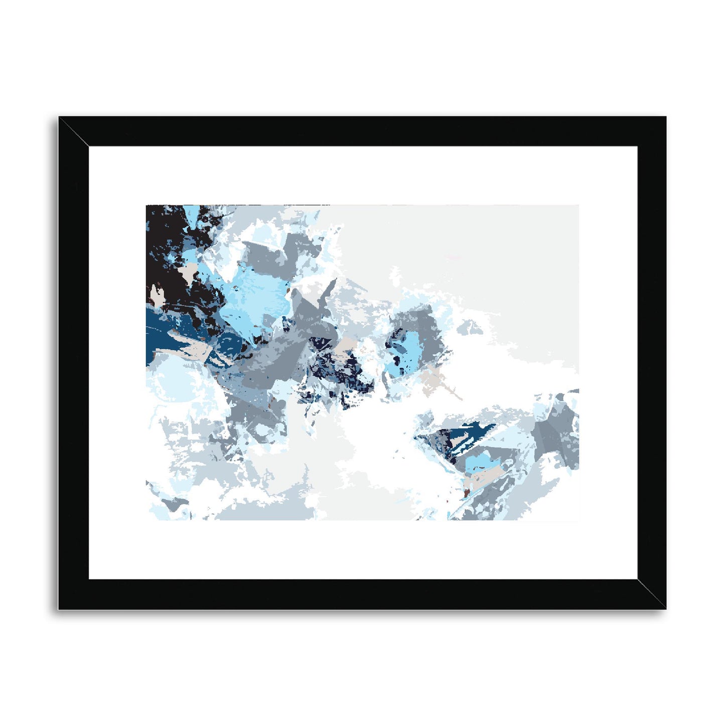 Framed Graphic Art Print, fph-1150-7694, 14"x11", Black Frame
