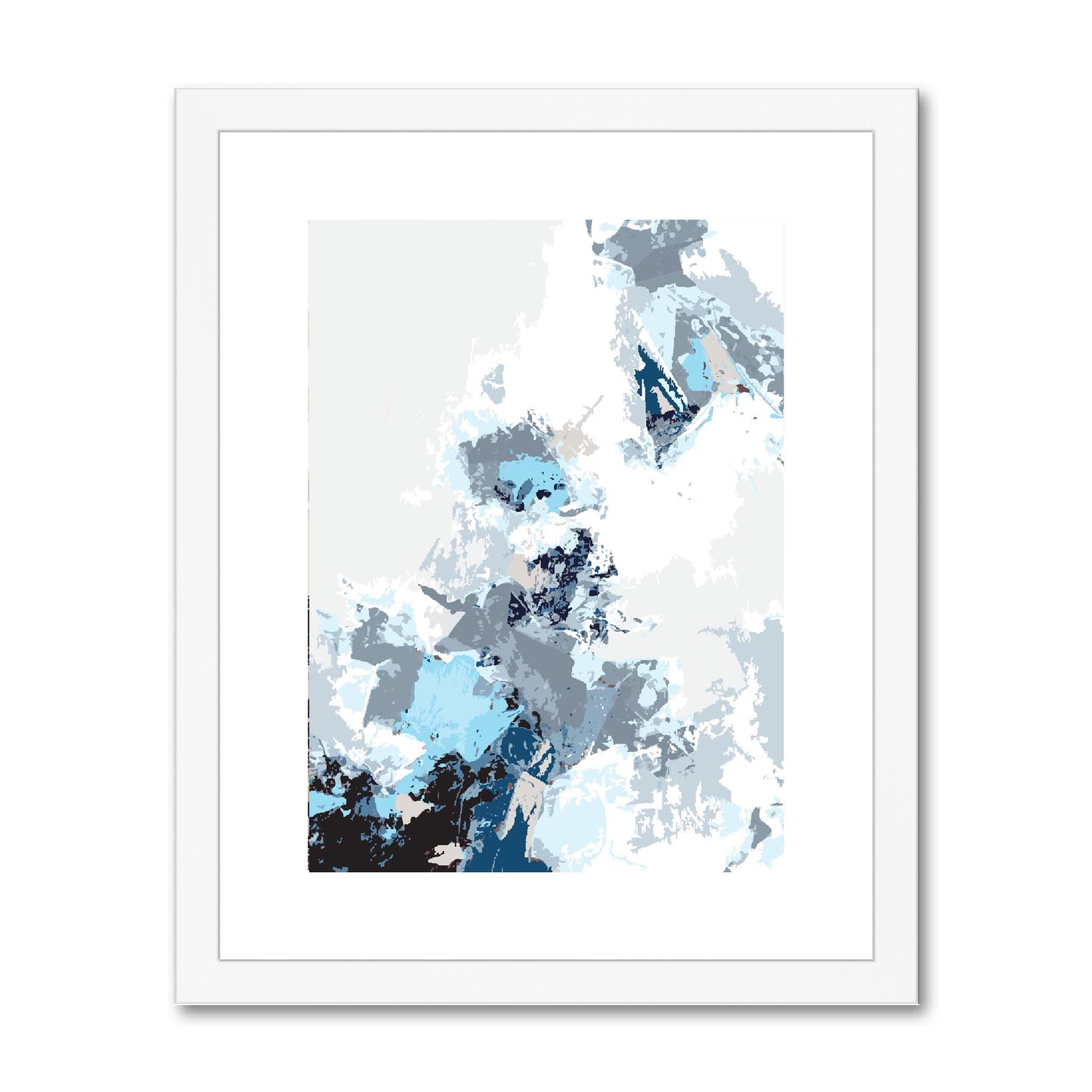 Framed Graphic Art Print, fpv-1150-7694, 11"x14", White Frame