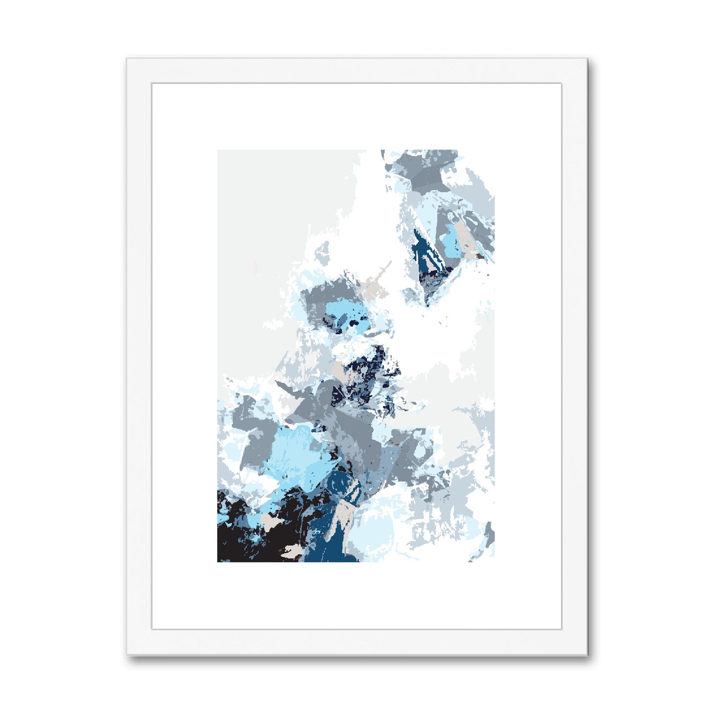 Framed Graphic Art Print, fpv-1150-7694, 12"x16", White Frame