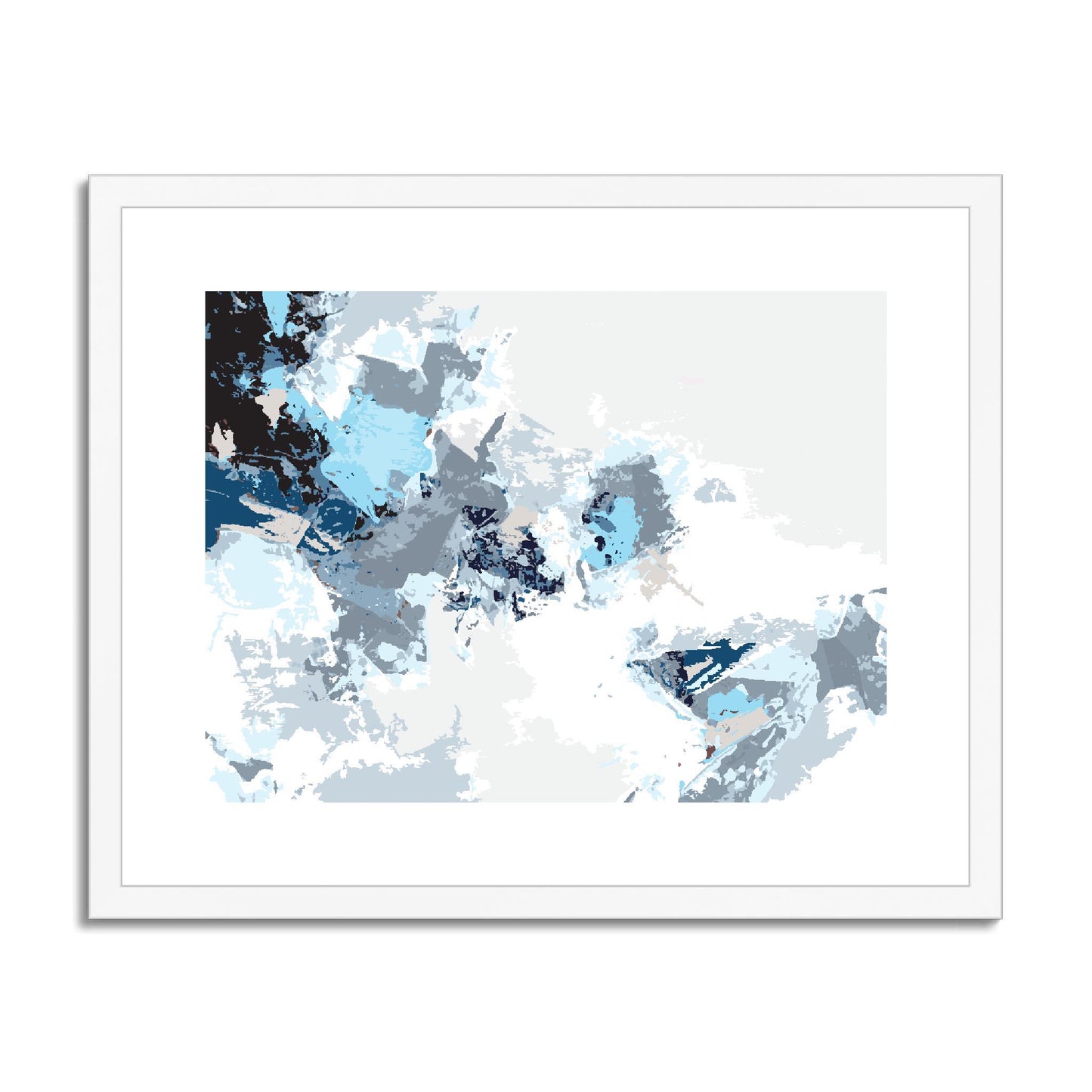 Framed Graphic Art Print, fph-1150-7694, 20"x16", White Frame