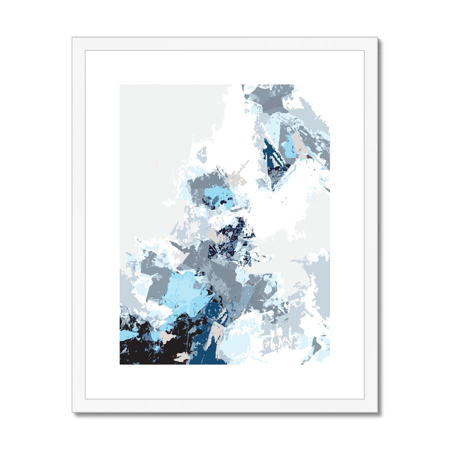Framed Graphic Art Print, fpv-1150-7694, 16"x20", White Frame