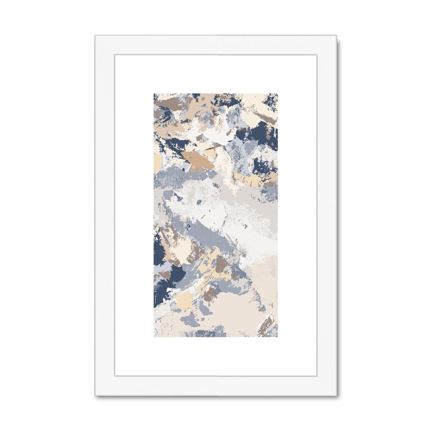Framed Graphic Art Print, fpv-1160-7689, 8"x12", White Frame