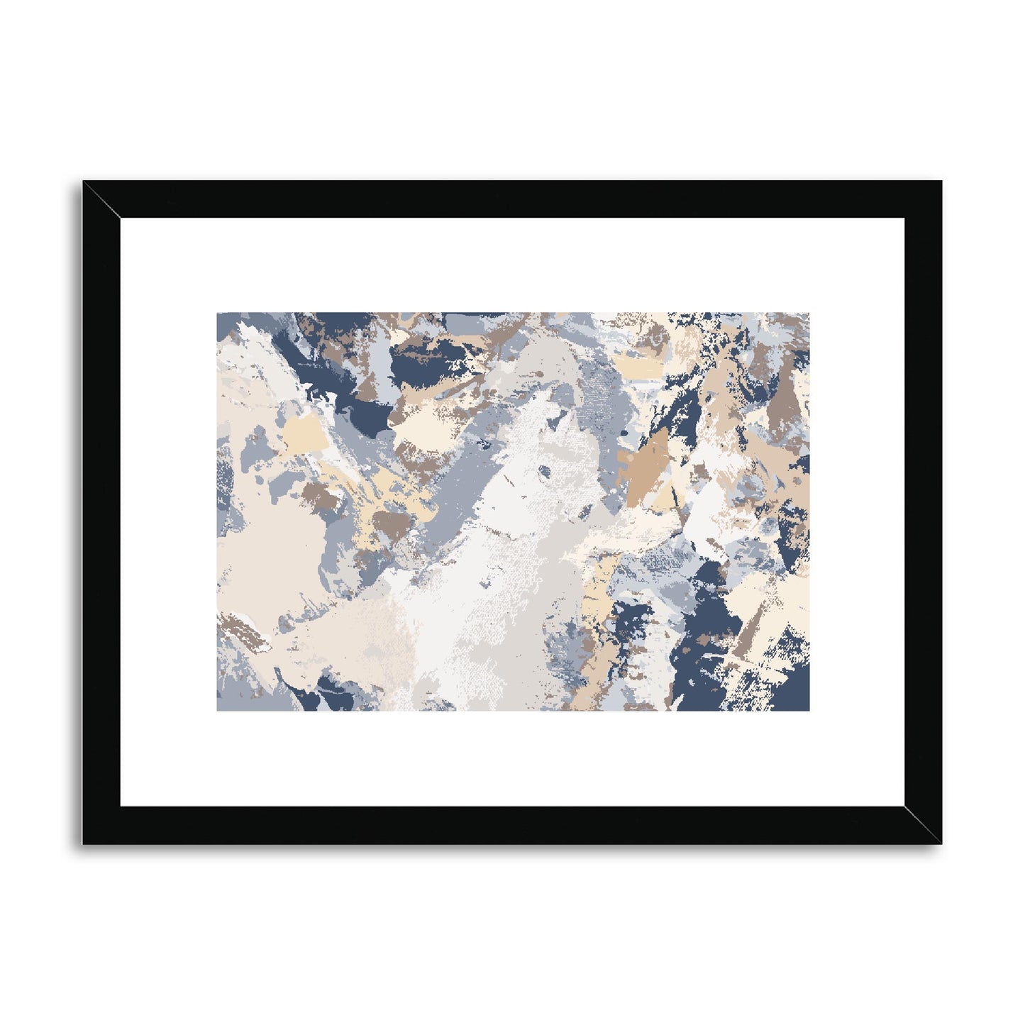 Framed Graphic Art Print, fph-1160-7689, 16"x12", Black Frame