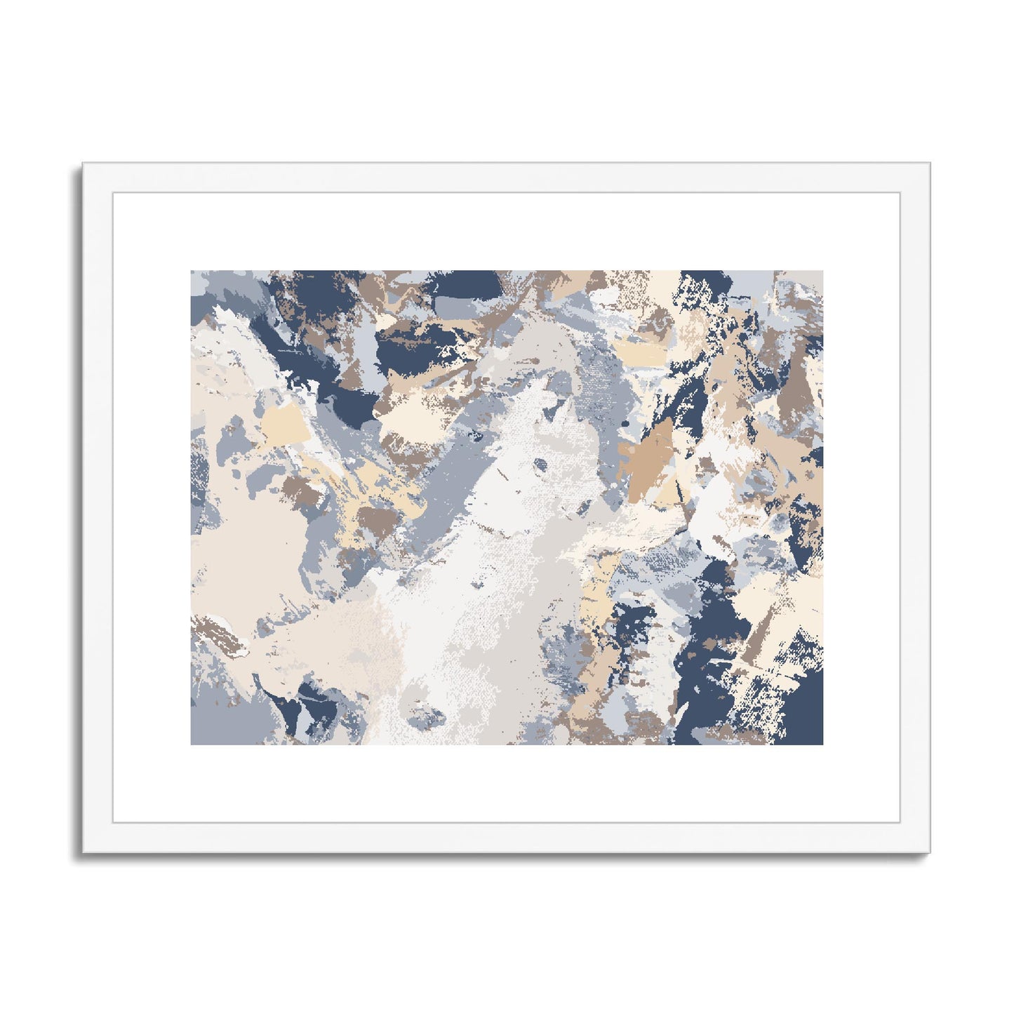 Framed Graphic Art Print, fph-1160-7689, 20"x16", White Frame