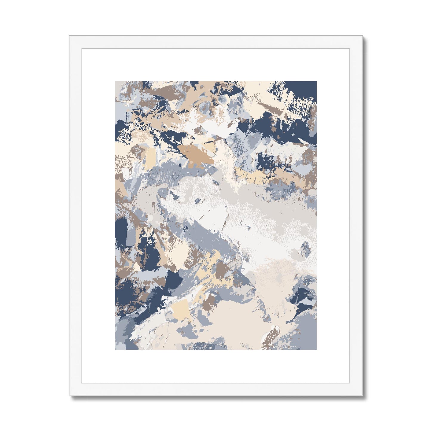 Framed Graphic Art Print, fpv-1160-7689, 16"x20", White Frame