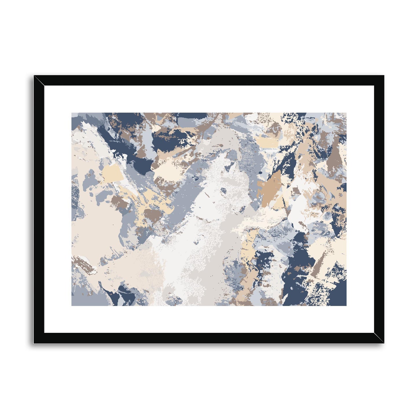 Framed Graphic Art Print, fph-1160-7689, 24"x18", Black Frame