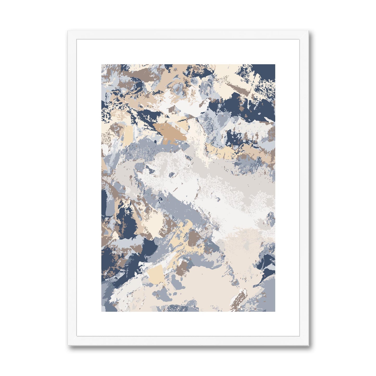 Framed Graphic Art Print, fpv-1160-7689, 18"x24", White Frame