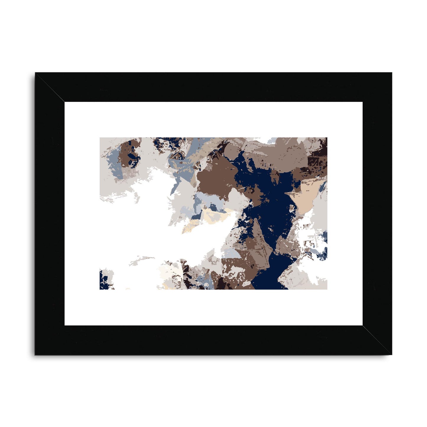 Framed Graphic Art Print, fph-1160-7692, 8"x6", Black Frame