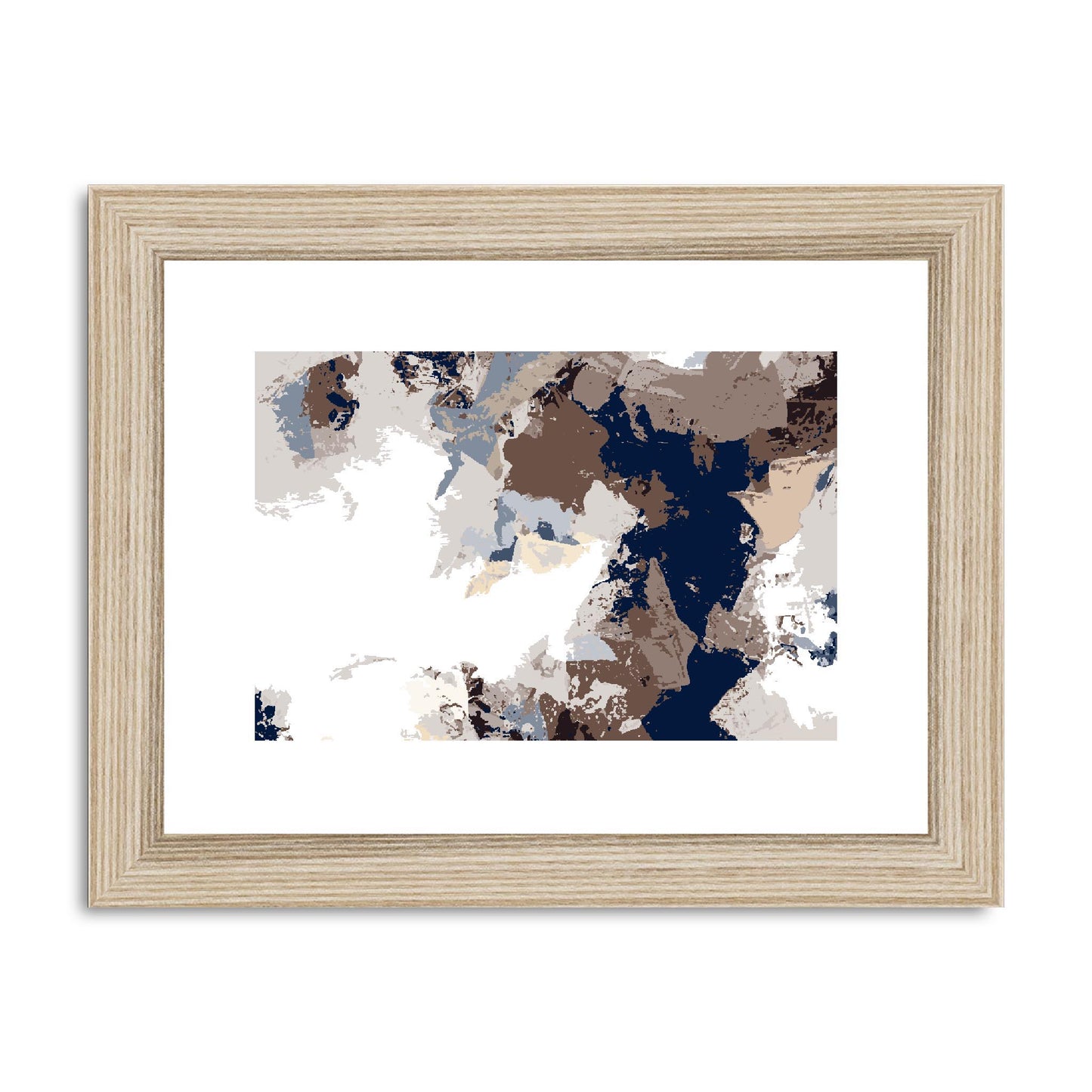 Framed Graphic Art Print, fph-1160-7692, 8"x6", Natural Frame