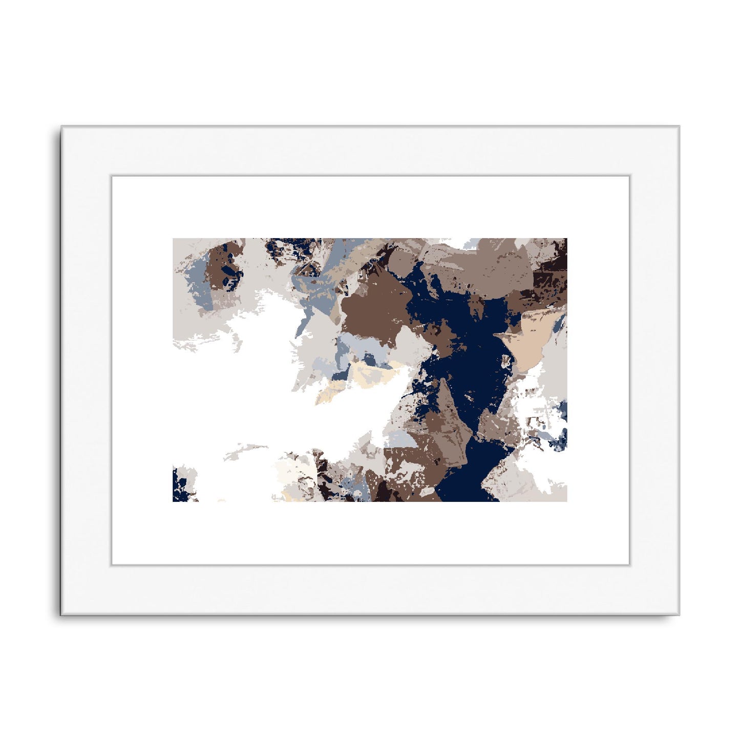 Framed Graphic Art Print, fph-1160-7692, 8"x6", White Frame
