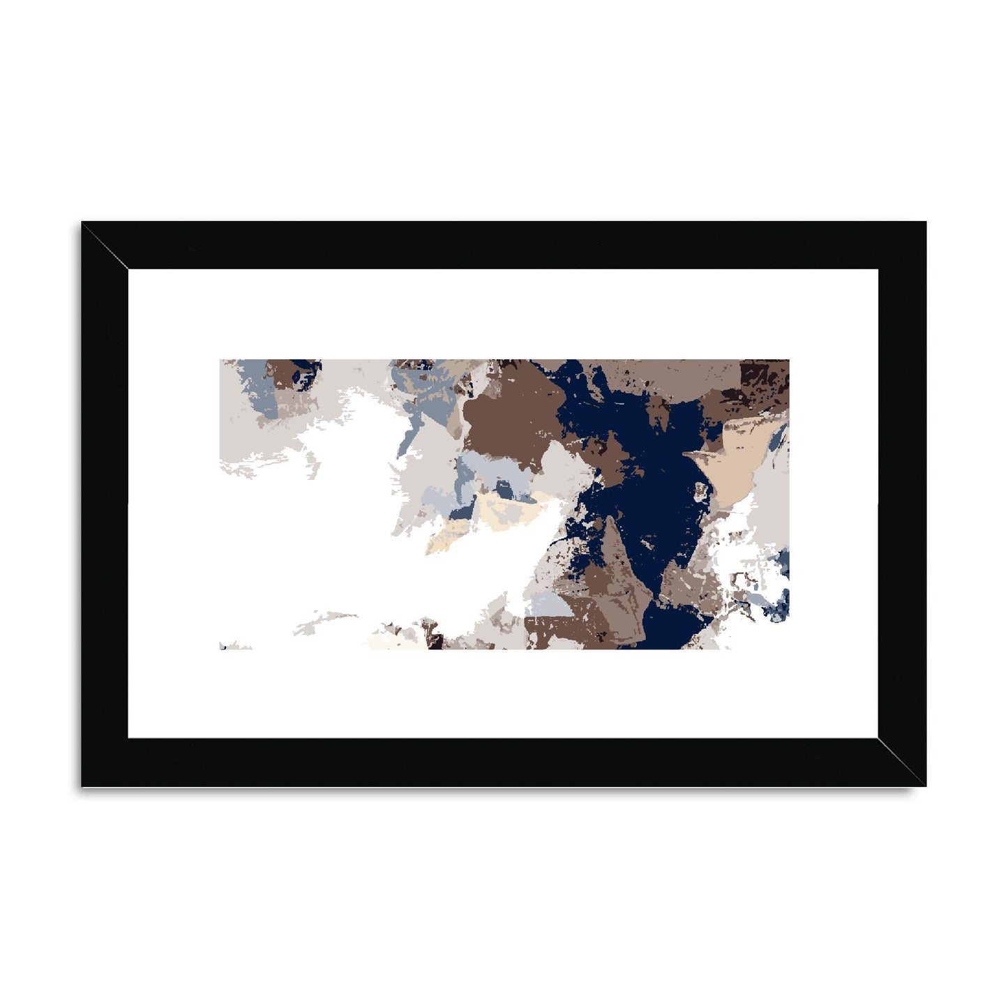 Framed Graphic Art Print, fph-1160-7692, 12"x8", Black Frame