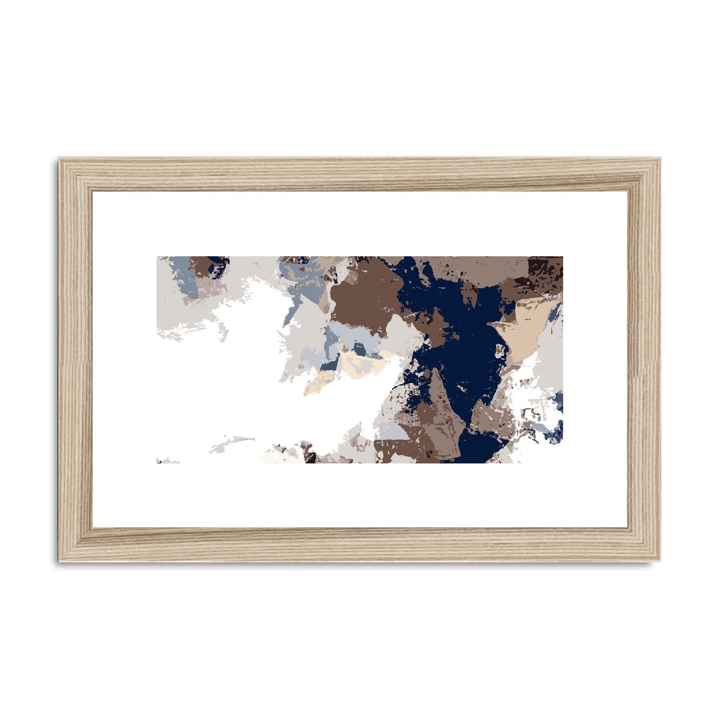 Framed Graphic Art Print, fph-1160-7692, 12"x8", Natural Frame