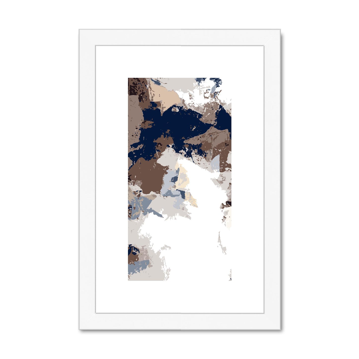 Framed Graphic Art Print, fpv-1160-7692, 8"x12", White Frame