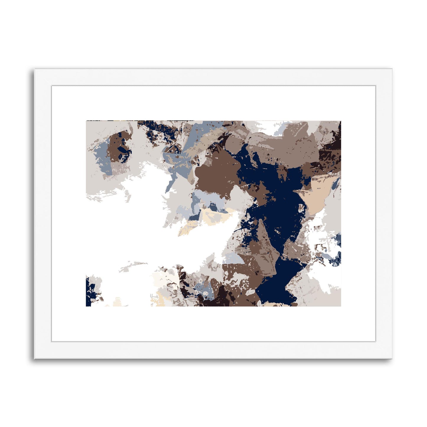 Framed Graphic Art Print, fph-1160-7692, 14"x11", White Frame