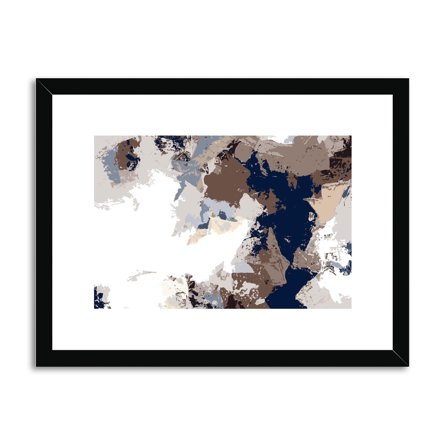 Framed Graphic Art Print, fph-1160-7692, 16"x12", Black Frame