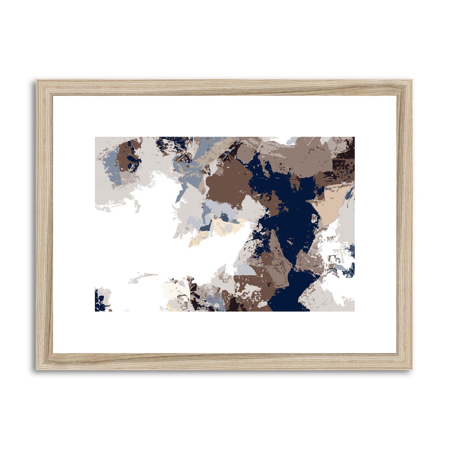 Framed Graphic Art Print, fph-1160-7692, 16"x12", Natural Frame