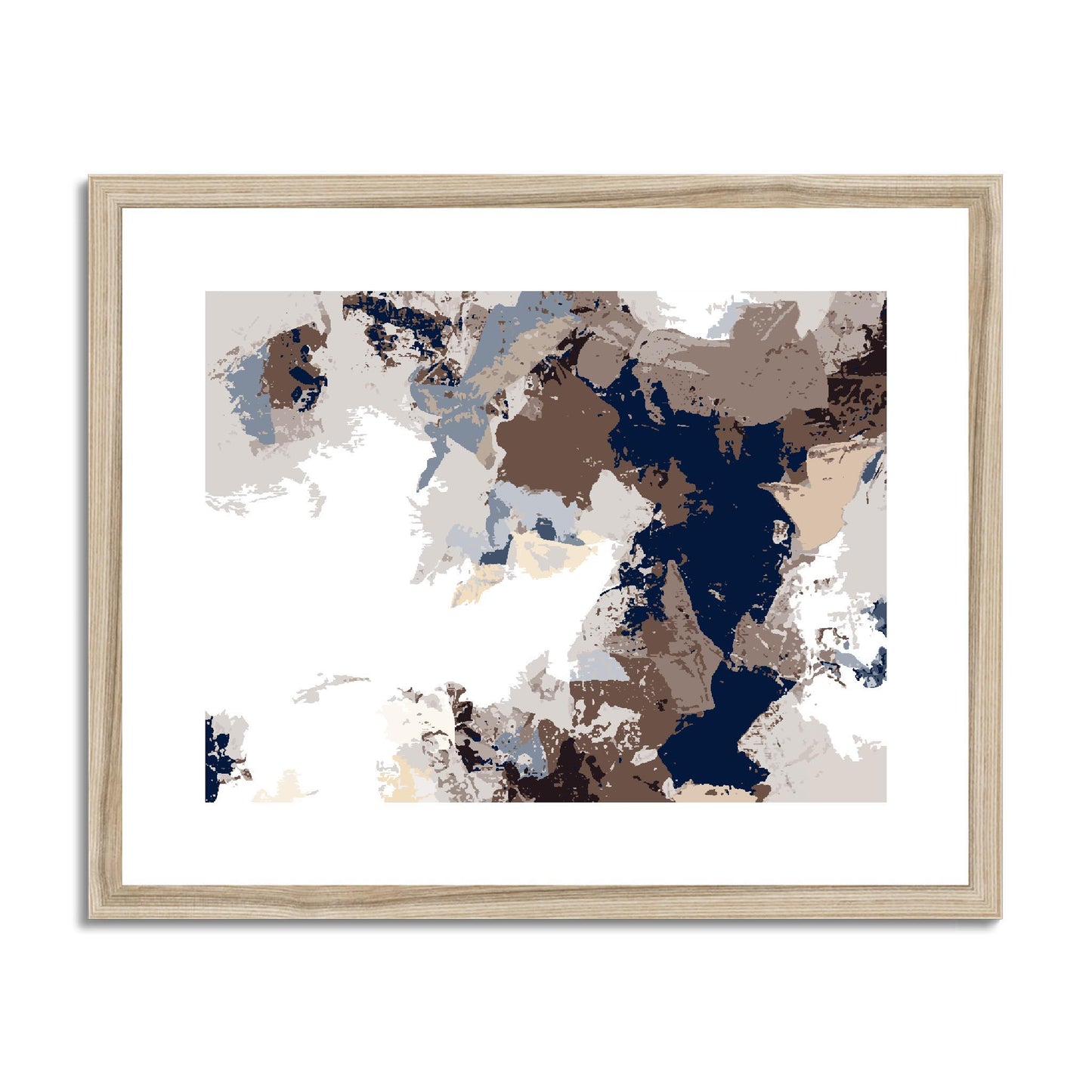 Framed Graphic Art Print, fph-1160-7692, 20"x16", Natural Frame