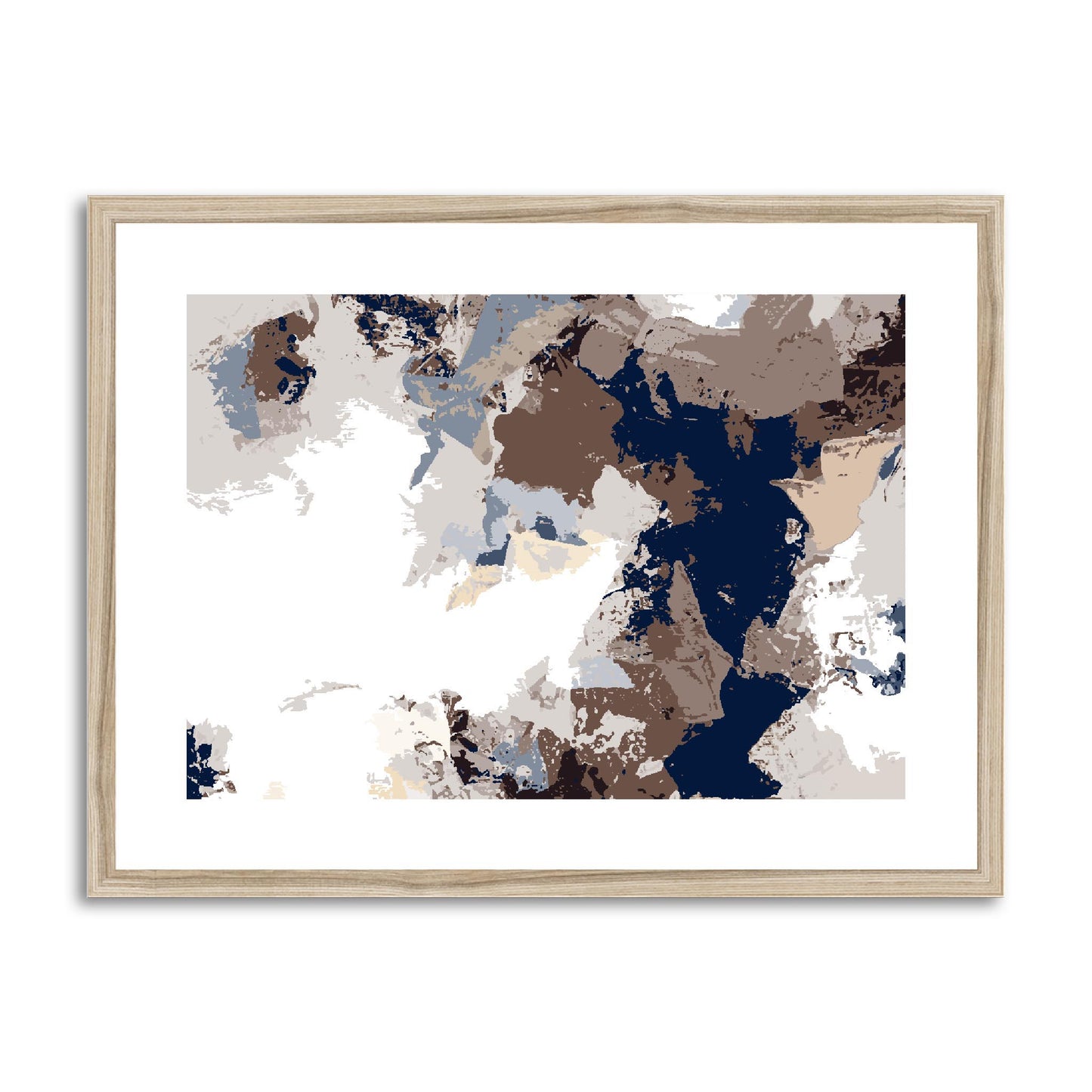 Framed Graphic Art Print, fph-1160-7692, 24"x18", Natural Frame